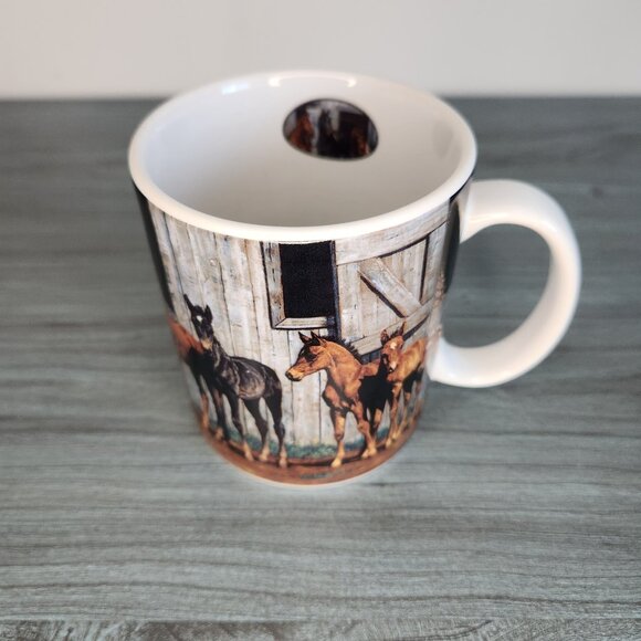Horses Mug Lang and Wise Collector Mug "Little Partners" 2001 - Picture 4 of 9